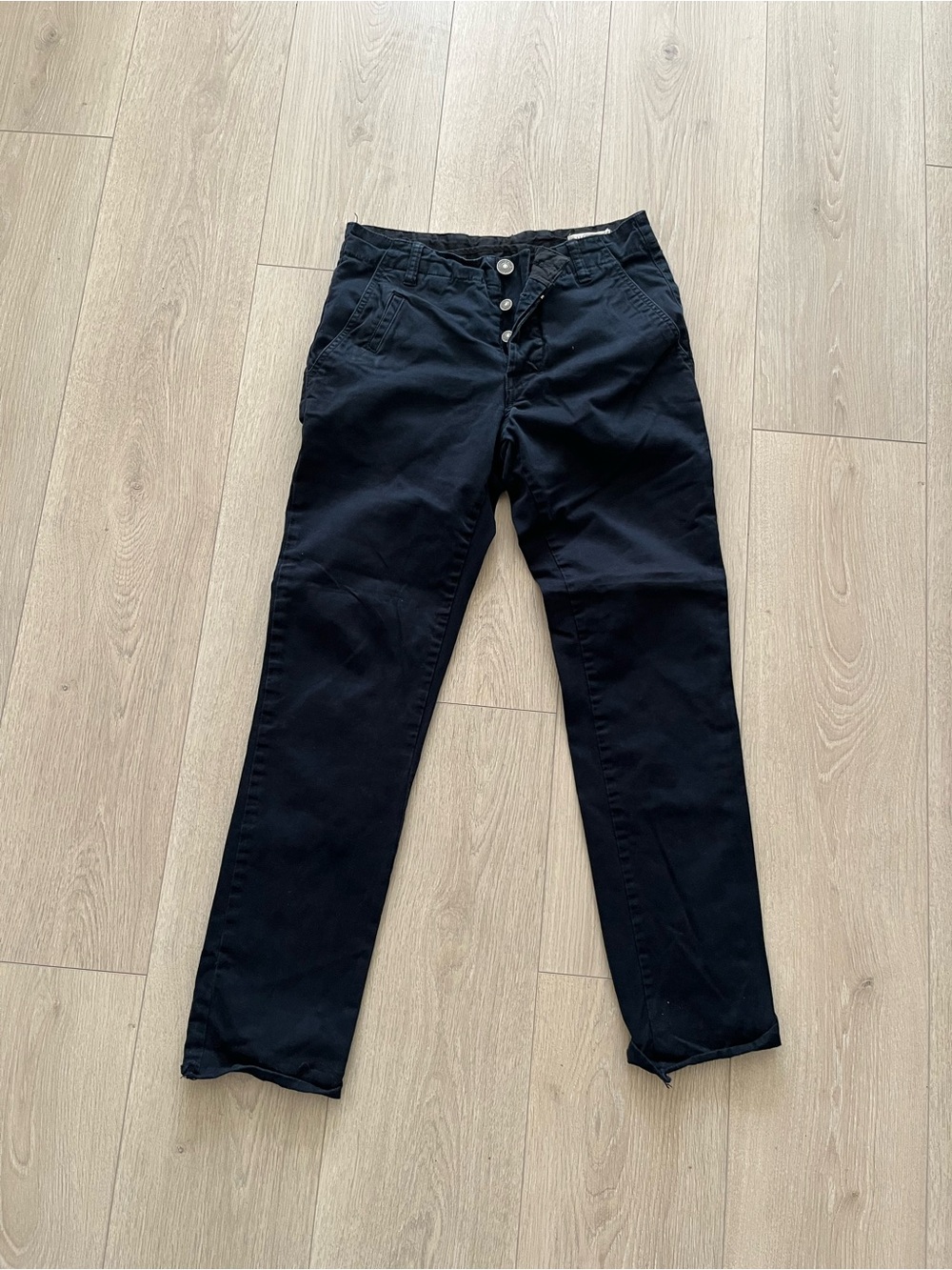 AllSaints Men’s Straight Leg Black Jeans